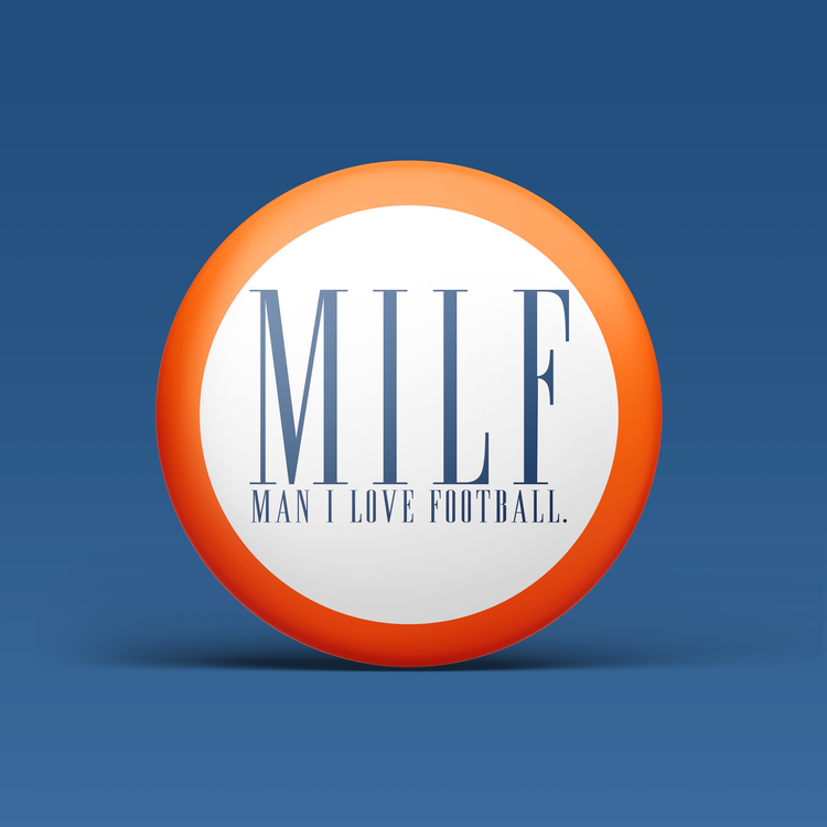 MILF - Man I Love Football - Navy & Orange