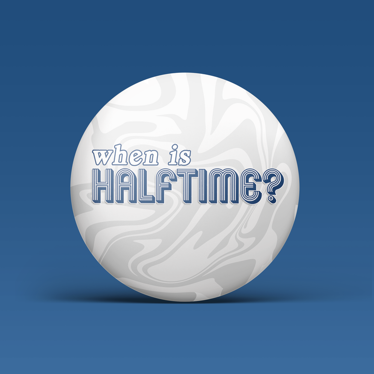 When Is Halftime? - Navy & Orange