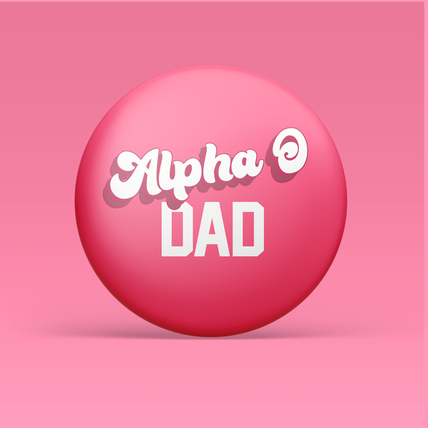 Alpha Omicron Pi Dad Pinback Button