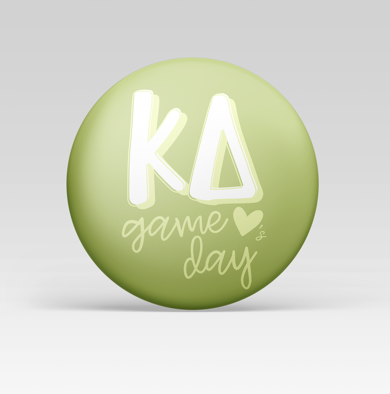 Kappa Delta Loves Game Day Pinback Button