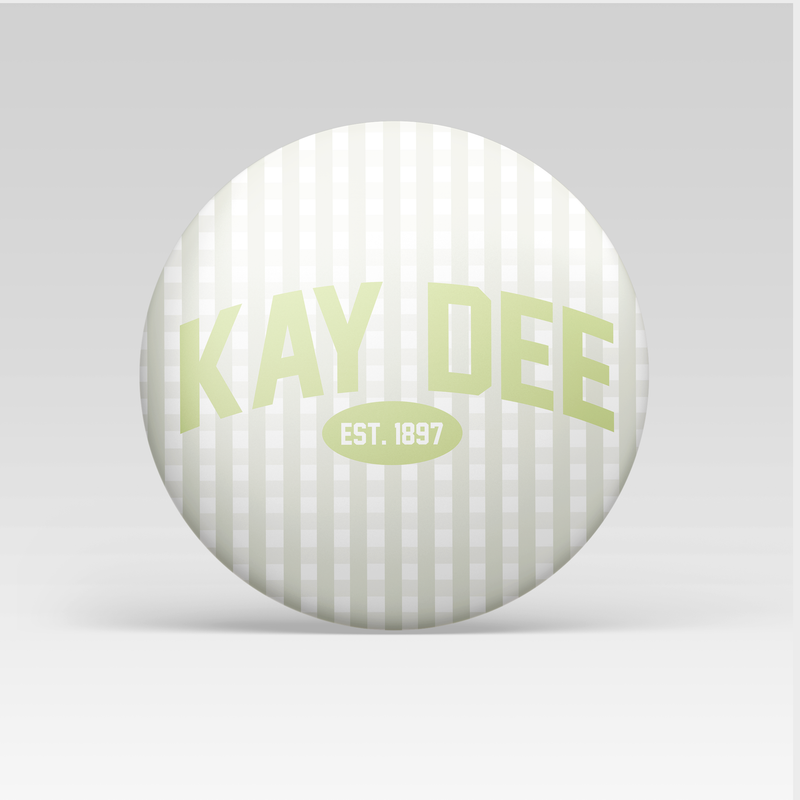 Kappa Delta Gingham Button