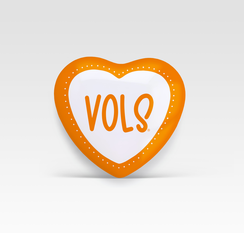 Vols Heart Button - Heart Shape button