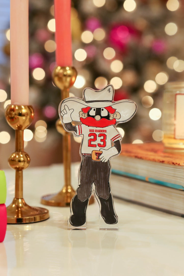 Raider Red Acrylic Block Shelfie