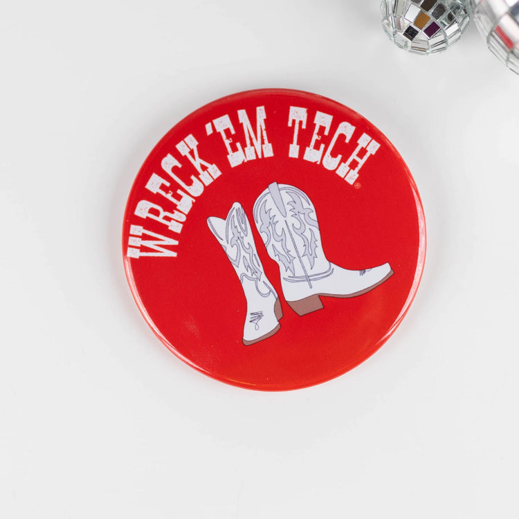 Wreck 'Em Tech Boots Button