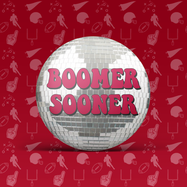 Boomer Sooner Disco Button