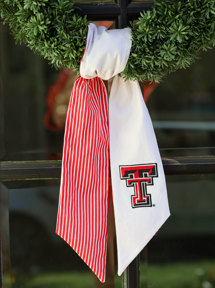 Texas Tech Embroidered Wreath Sash