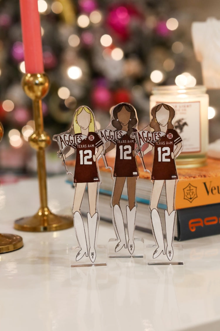 Texas A&M Girls Acrylic Block Shelfie