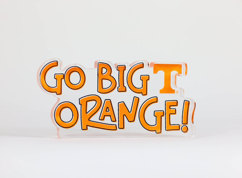 Go Big Orange Acrylic Block Shelfie