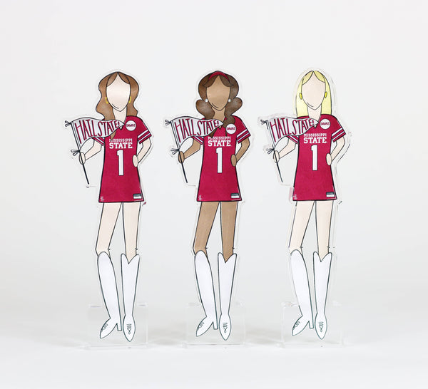 Mississippi State Girls Acrylic Block Shelfie