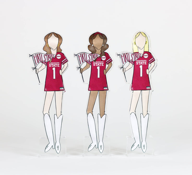 Mississippi State Girls Acrylic Block Shelfie