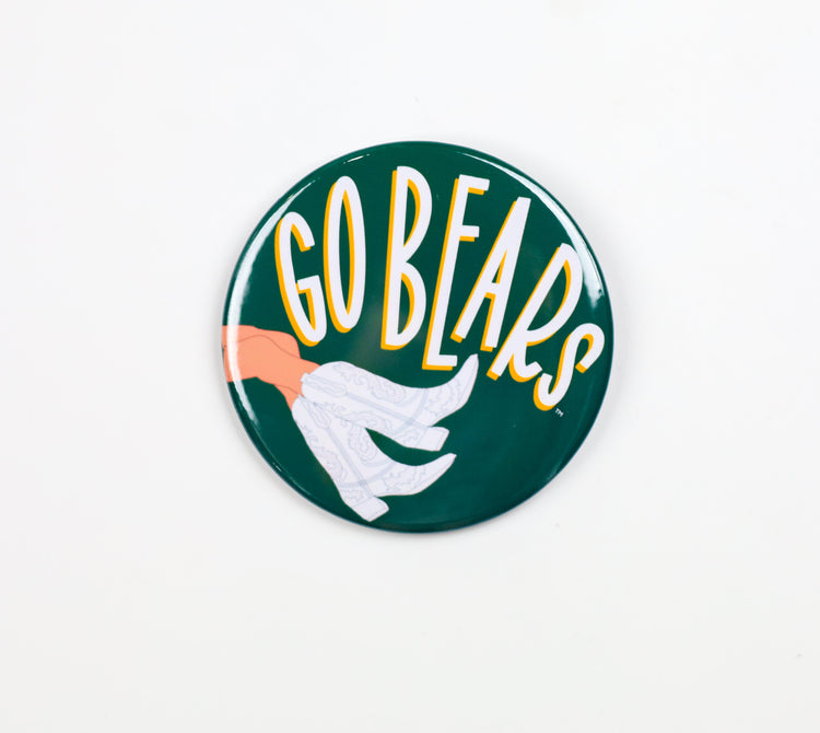 Go Bears Boots Button