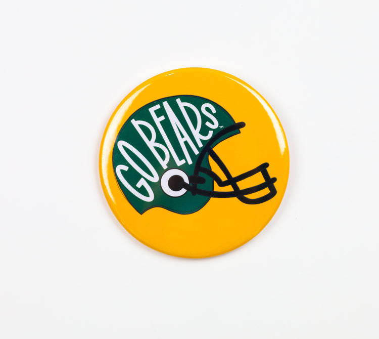 Go Bears Helmet Button