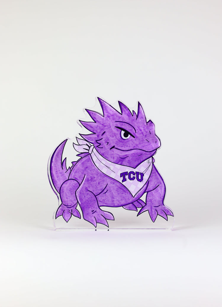 TCU Horned Frog Acrylic Block Shelfie