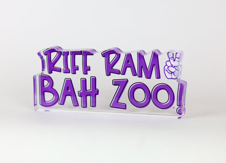 TCU Riff Ram Bah Zoo Acrylic Block Shelfie