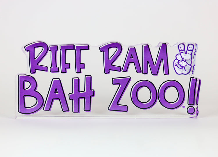 TCU Riff Ram Bah Zoo Acrylic Block Shelfie