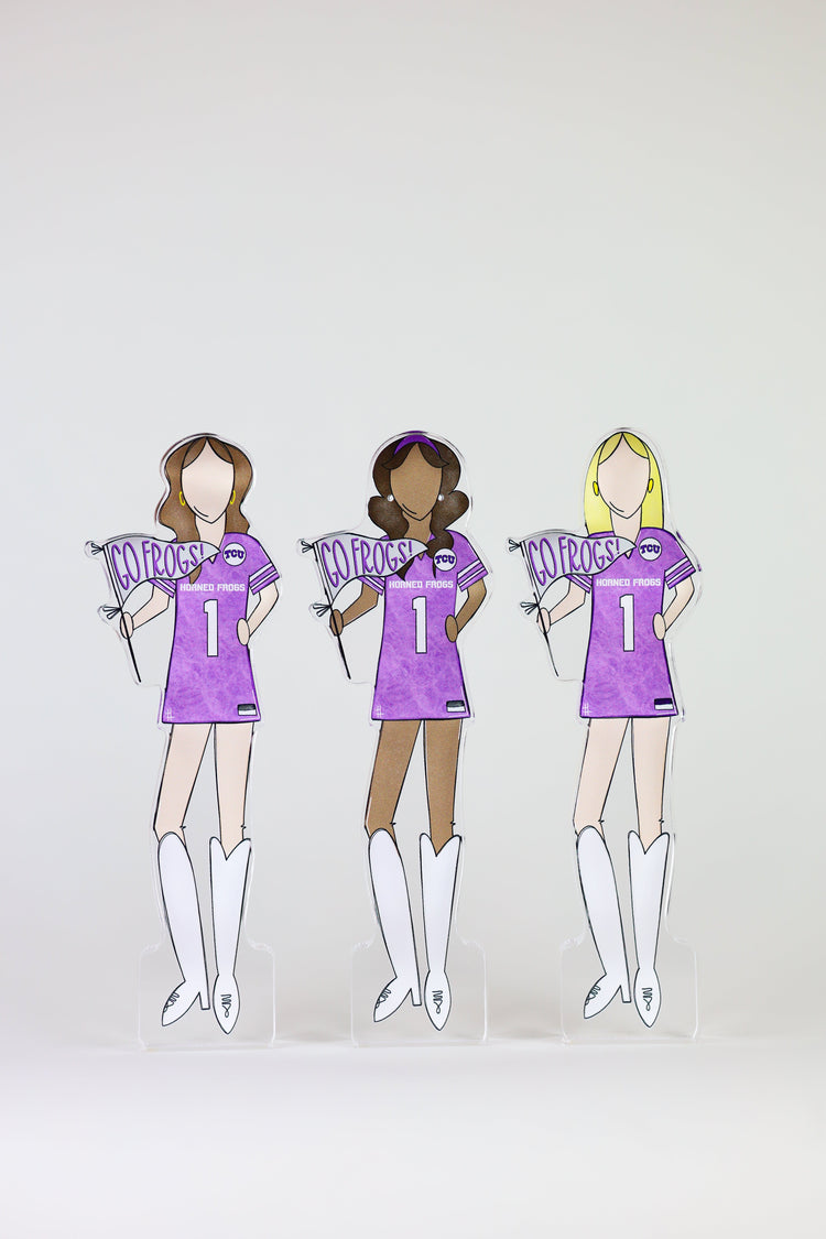 TCU Girls Acrylic Block Shelfie