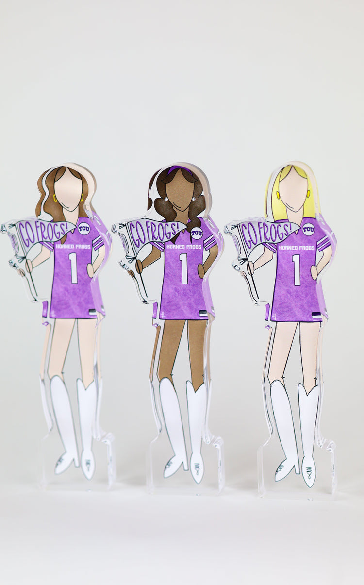TCU Girls Acrylic Block Shelfie