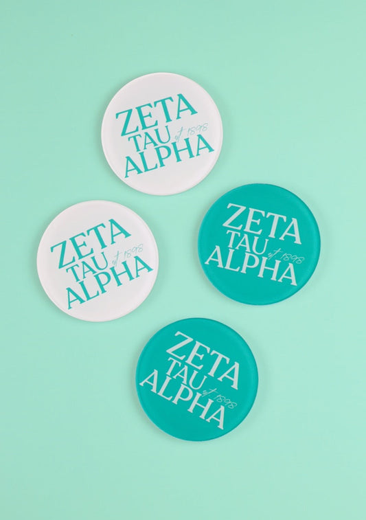 Zeta Tau Alpha Acrylic Coasters