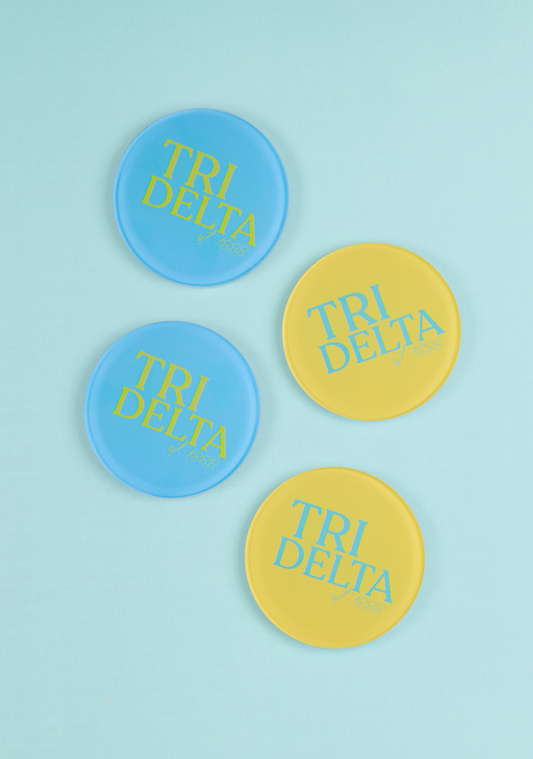 Tri Delta Acrylic Coasters
