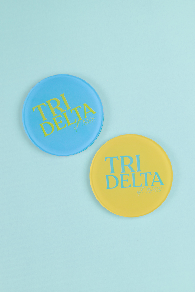 Tri Delta Acrylic Coasters
