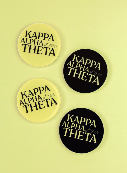 Kappa Alpha Theta Acrylic Coasters
