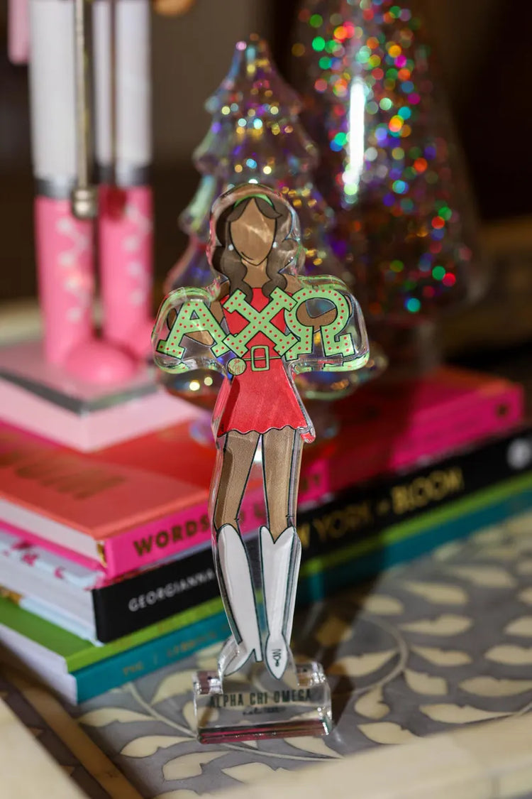 Alpha Chi Omega Acrylic Block Shelfie