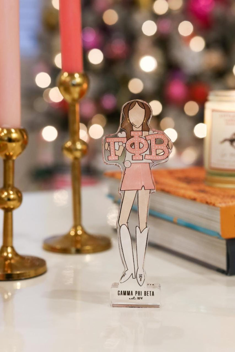 Gamma Phi Beta Acrylic Block Shelfie