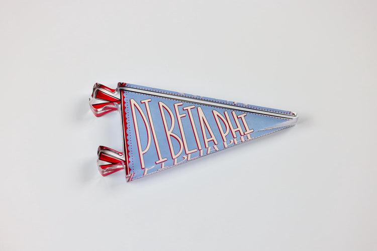 Pi Beta Phi Acrylic Pennant Flag Shelfie