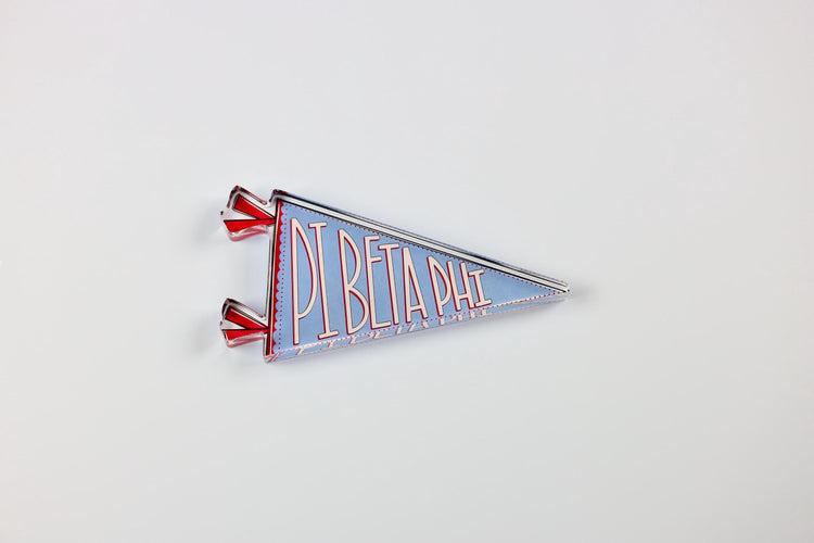 Pi Beta Phi Acrylic Pennant Flag Shelfie