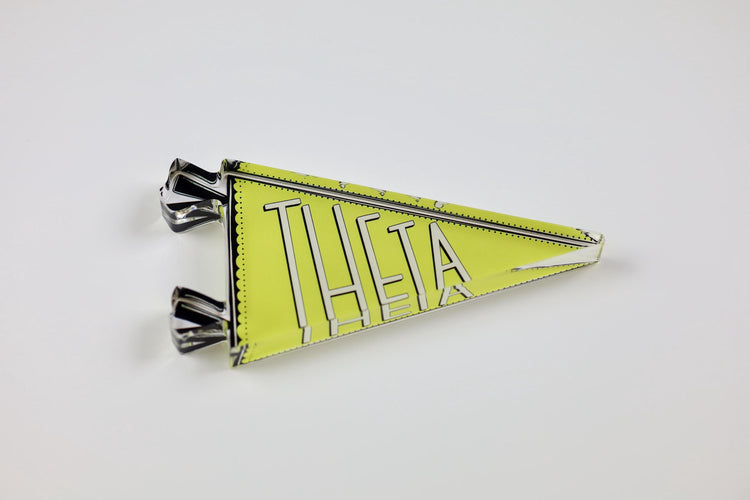 Kappa Alpha Theta Acrylic Pennant Flag Shelfie