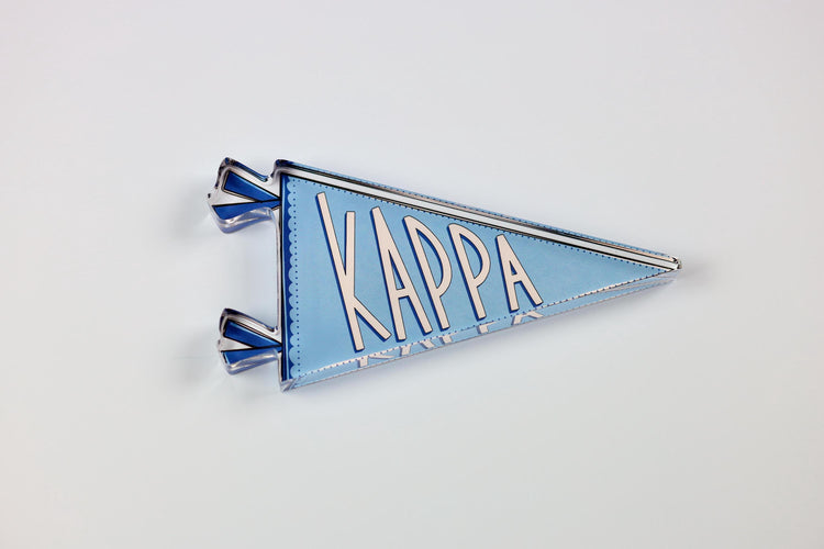 Kappa Kappa Gamma Acrylic Pennant Flag Shelfie