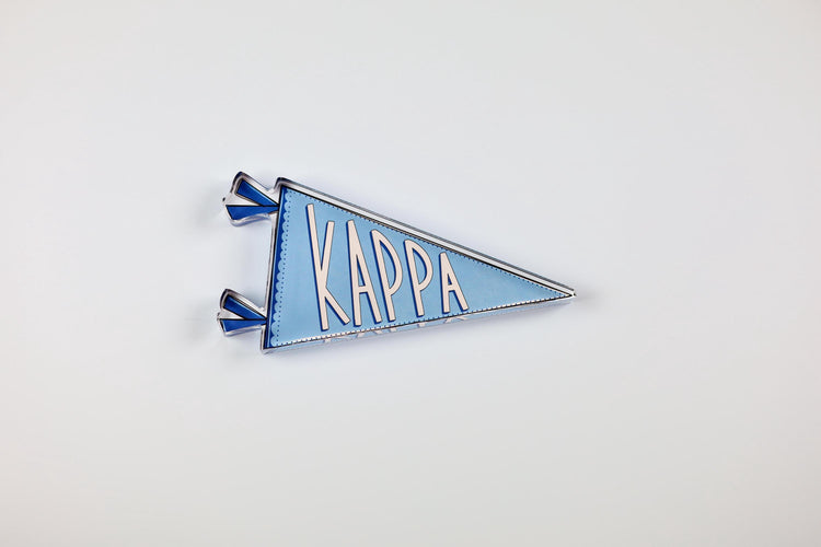 Kappa Kappa Gamma Acrylic Pennant Flag Shelfie