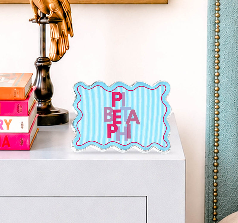 Pi Beta Phi Scallop Acrylic Shelfie