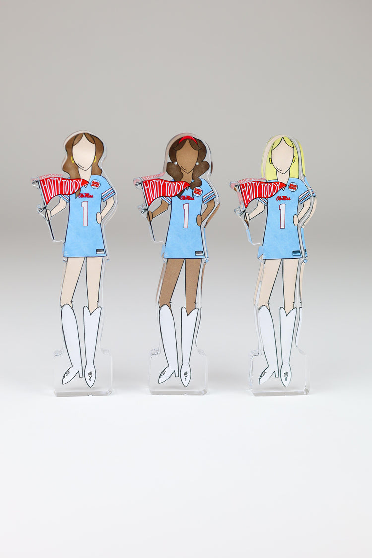 Ole Miss Girls Acrylic Block Shelfie