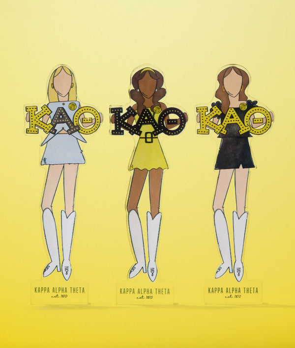 Kappa Alpha Theta Acrylic Block Shelfie