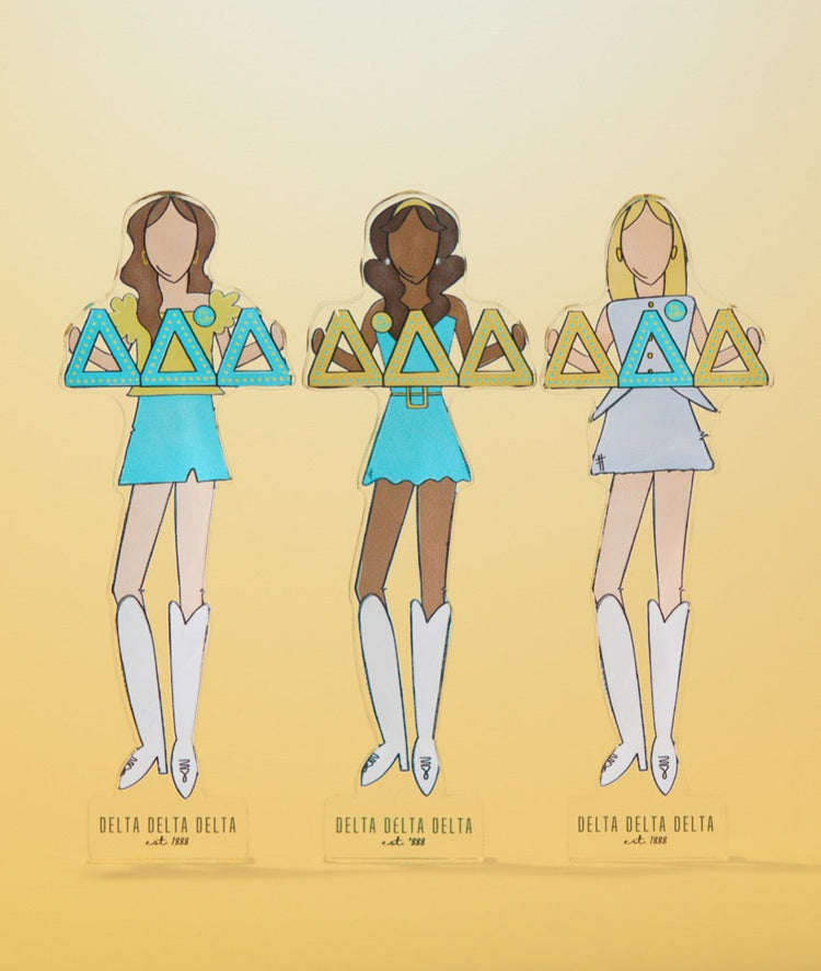 Tri Delta Acrylic Block Shelfie
