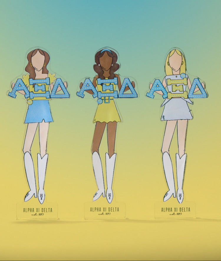 Alpha Xi Delta Acrylic Block Shelfie