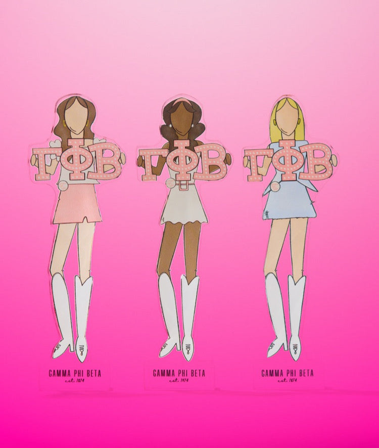 Gamma Phi Beta Acrylic Block Shelfie