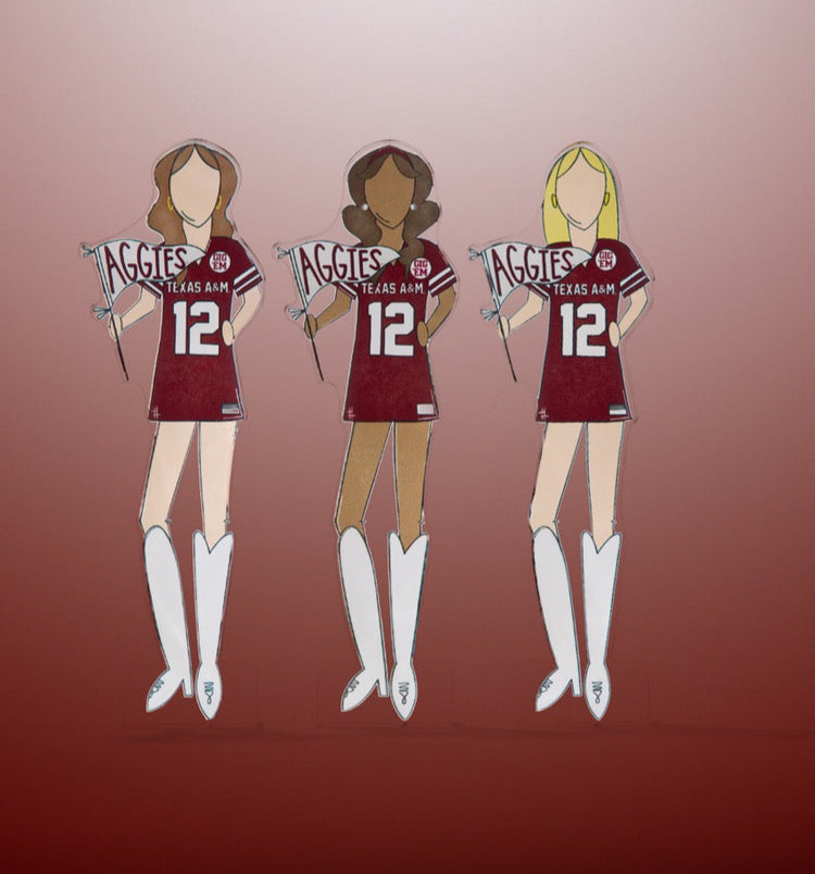 Texas A&M Girls Acrylic Block Shelfie