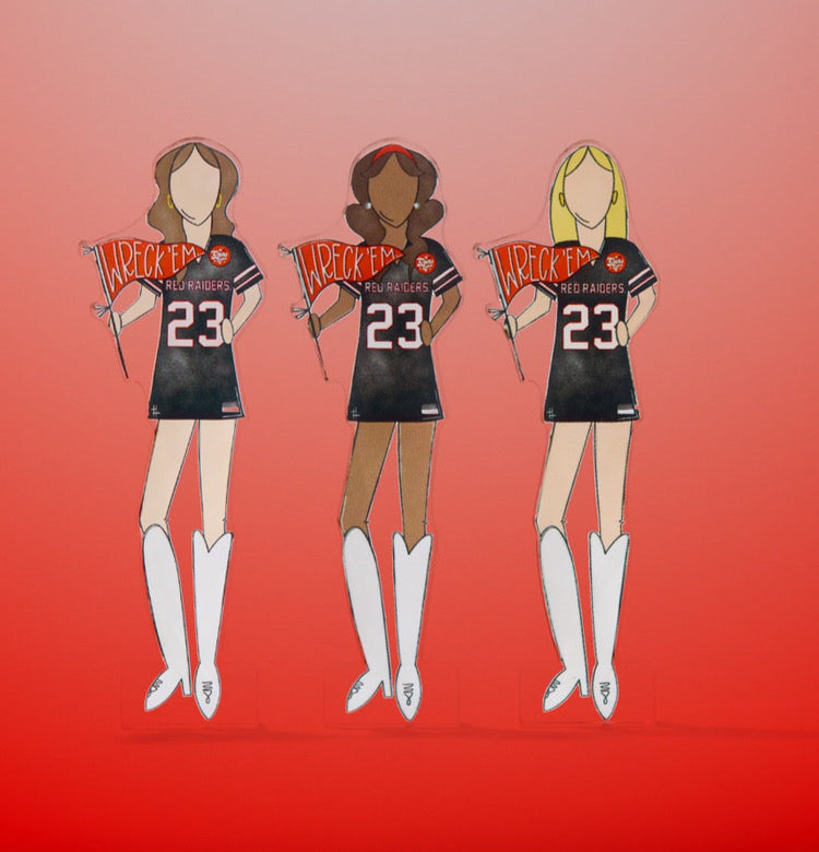 Texas Tech Girls Acrylic Block Shelfie