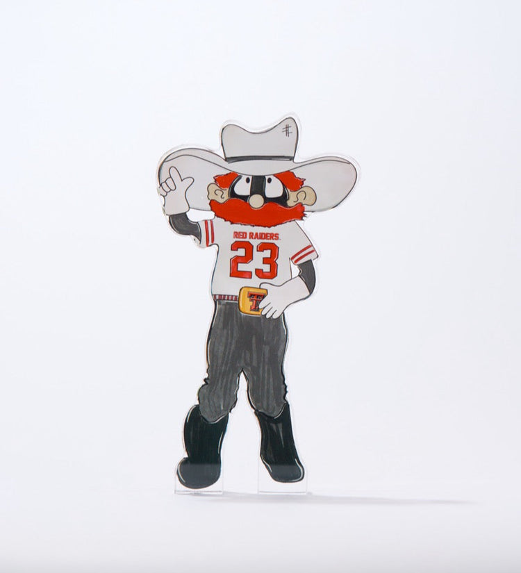 Raider Red Acrylic Block Shelfie