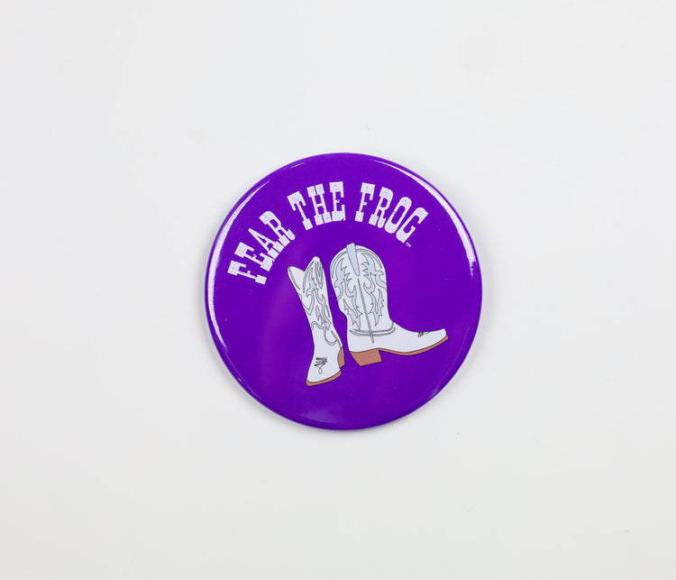Fear The Frog Boots Button