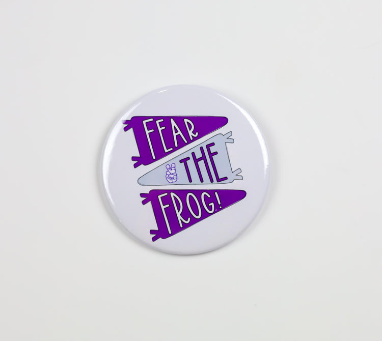 Fear The Frog Pennant Flag Button