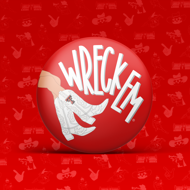 Wreck 'Em Boots Button