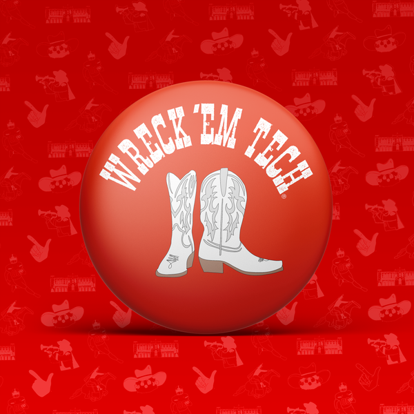 Wreck 'Em Tech Boots Button