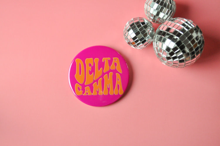 Delta Gamma Groovy Button