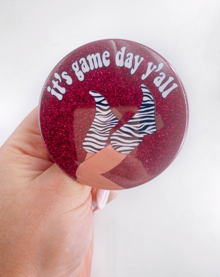 It's Game Day Y'all Button - Maroon