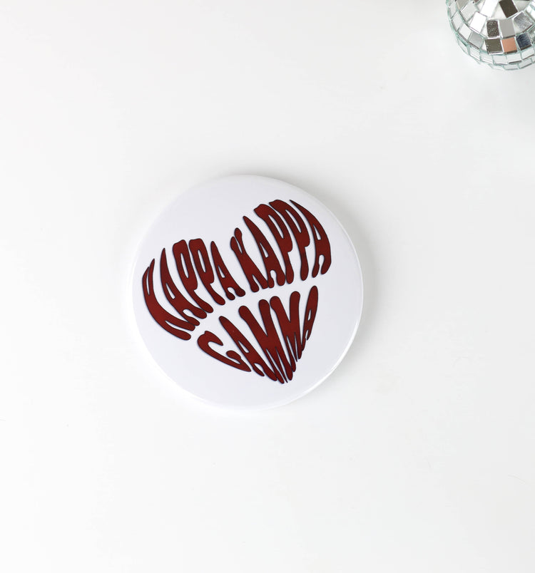 Kappa Kappa Gamma Heart - Maroon