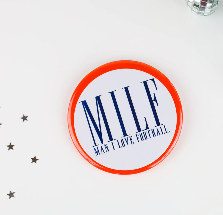 MILF - Man I Love Football - Navy & Orange