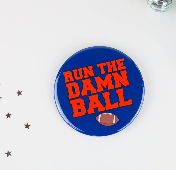 Run The Damn Ball - Navy & Orange